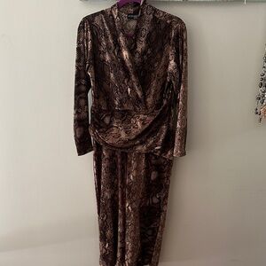 Attitudes by Renee Animal Print Ensemble